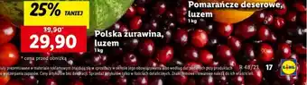 Lidl Polska żurawina, luzem 1 kg oferta