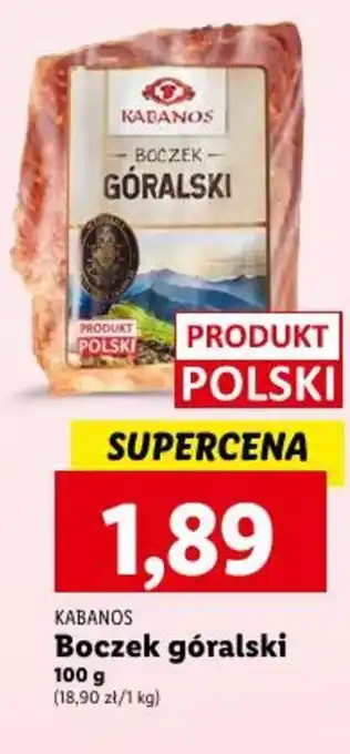 Lidl Boczek góralski 100 g oferta