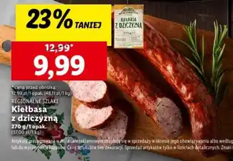 Lidl Kiełbasa z dziczyzną 270 g oferta