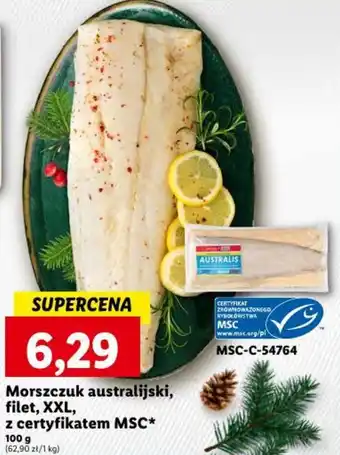 Lidl Morszczuk australijski, filet, XXL, z certyfikatem MSC 100 g oferta