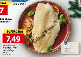 Lidl Halibut, filet bez skóry 100 g oferta