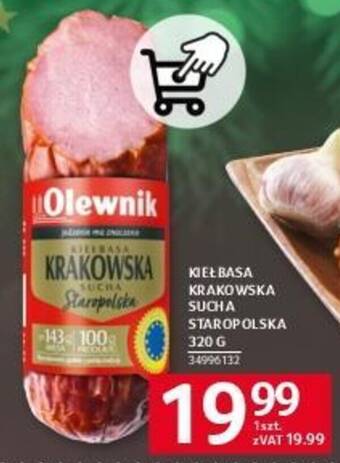 Selgros KIEŁBASA KRAKOWSKA SUCHA STAROPOLSKA 320g oferta
