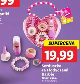 Lidl Serduszko ze słodyczami Barbie 30 g oferta