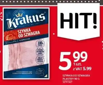 Selgros SZYNKA OD SZWAGRA PLASTRY 90 G oferta