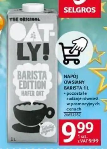 Selgros NAPÓJ OWSIANY BARISTA 1l oferta