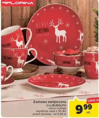 Carrefour Zastawa świąteczna linia RUDOLFO oferta