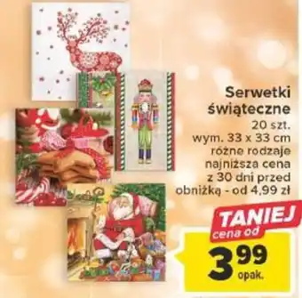 Carrefour Serwetki świąteczne oferta