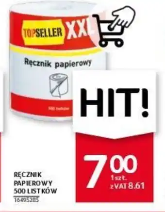 Selgros RĘCZNIK PAPIEROWY 500 LISTKÓW oferta