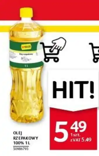 Selgros OLEJ RZEPAKOWY 100% 1L oferta