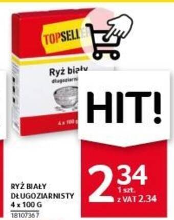 Selgros RYŻ BIAŁY DŁUGOZIARNISTY 4x100g oferta