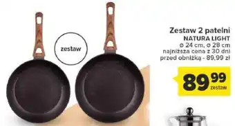 Carrefour Zestaw 2 patelni NATURA LIGHT oferta