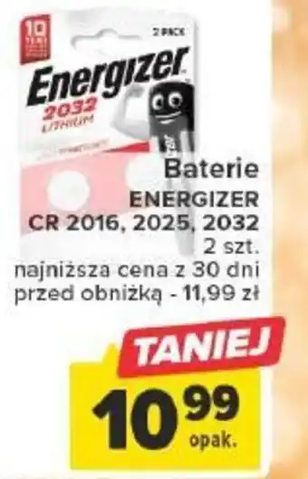 Carrefour Baterie ENERGIZER CR 2016, 2025, 2032 oferta
