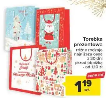 Carrefour Torebka prezentowa oferta