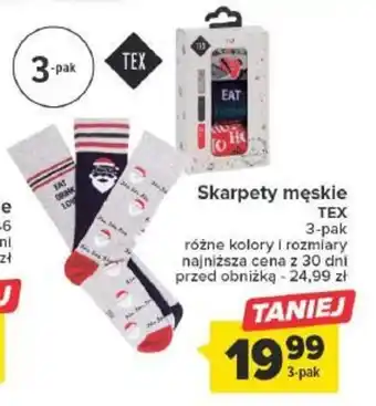 Carrefour Skarpety męskie TEX oferta