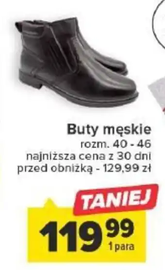Carrefour Buty męskie oferta