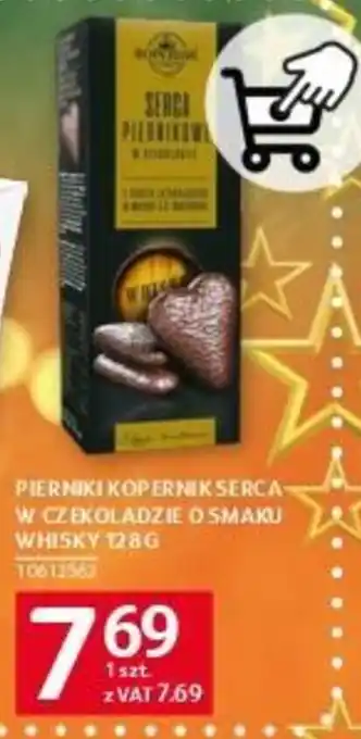 Selgros PIERNIKI KOPERNIK SERCA W CZEKOLADZIE O SMAKU WHISKY 128G oferta