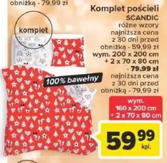 Carrefour Komplet pościeli SCANDIC oferta