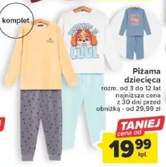 Carrefour Piżama dziecięca oferta