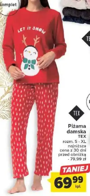 Carrefour Piżama damska TEX oferta