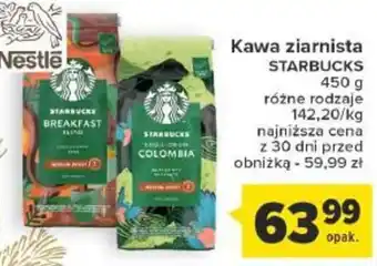 Carrefour Kawa ziarnista STARBUCKS 450 g oferta