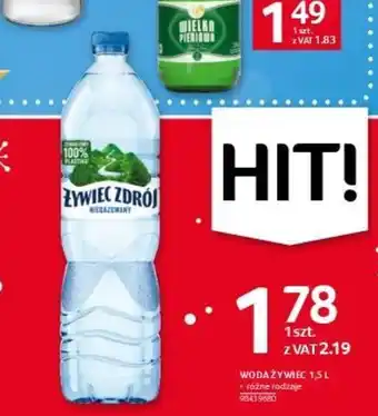 Selgros WODA ŻYWIEC 1,5L oferta