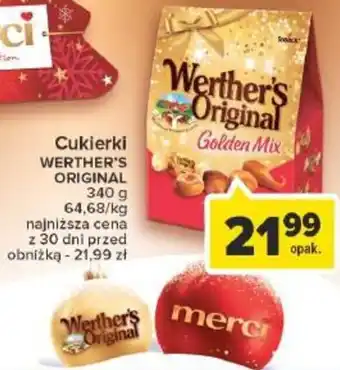 Carrefour Cukierki WERTHER'S ORIGINAL 340 g oferta