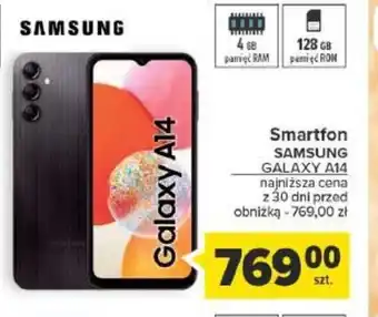 Carrefour Smartfon SAMSUNG GALAXY A14 oferta