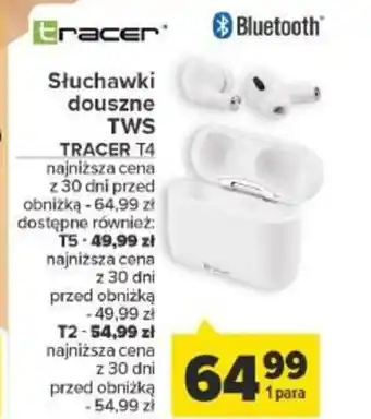 Carrefour Słuchawki douszne TWS TRACER T4 oferta