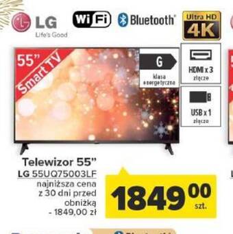 Carrefour Telewizor 55" LG 55UQ75003LF oferta