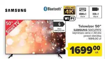 Carrefour Telewizor 50" SAMSUNG 50CU7172 oferta