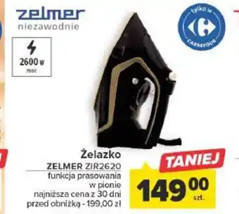 Żelazko ZELMER ZIR2620 funkcja prasowania w pionie