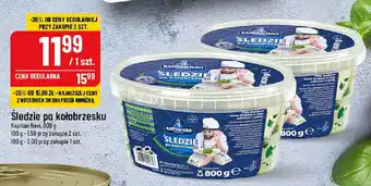 Polomarket Śledzie kołobrzesku po Kapitan Navi 800 g oferta
