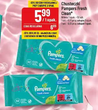 Polomarket Chusteczki Pampers Fresh Clean 52szt. oferta