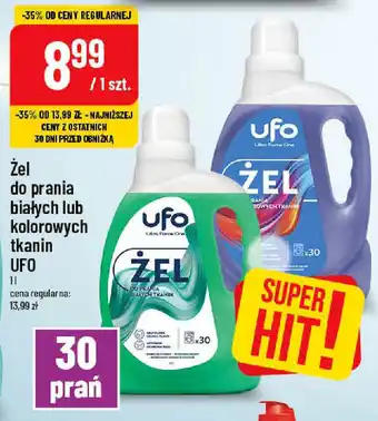Polomarket Żel do prania białych lub kolorowych tkanin UFO 1l oferta
