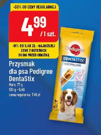 Polomarket Przysmak dla psa Pedigree Dentastix Mars 77 g oferta