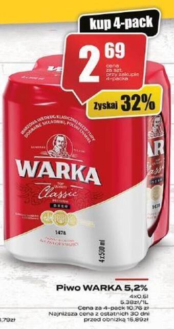 Supeco Piwo WARKA 5,2% oferta