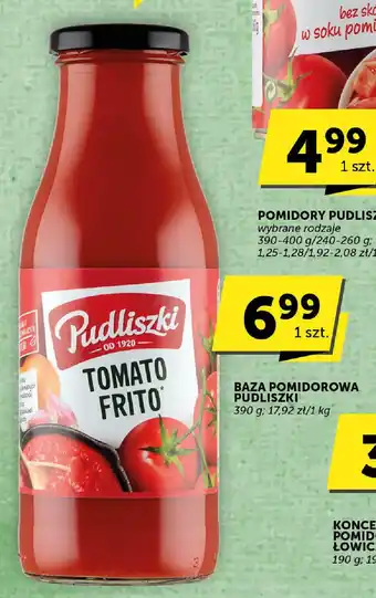 Groszek BAZA POMIDOROWA PUDLISZKI 390 g oferta