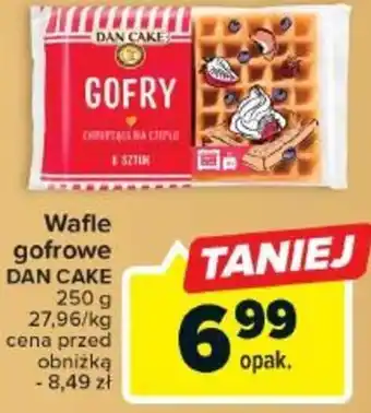 Carrefour Wafle gofrowe DAN CAKE 250g oferta