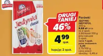 Carrefour Parówki JEDYNKI INDYKPOL 200g oferta