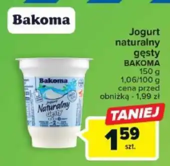 Carrefour Jogurt naturalny gęsty BAKOMA 150g oferta