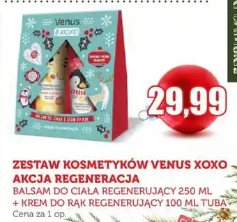 Topaz ZESTAW KOSMETYKÓW VENUS XOXO AKCJA REGENERACJA BALSAM DO CIAŁA REGENERUJĄCY 250 ML + KREM DO RĄK REGENERUJĄCY 100 ML TUBA oferta