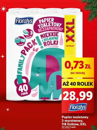 Lidl Papier toaletowy floralys oferta