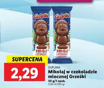 Lidl Mikołaj z czekolady goplana oferta