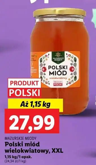 Lidl Miód mazurskie miody oferta