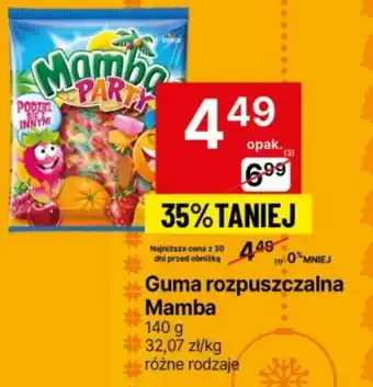 Delikatesy Centrum Guma rozpuszczalna mamba oferta