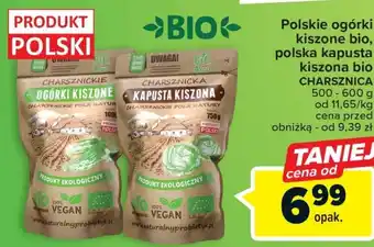 Carrefour Ogórki kiszone charsznickie pola natury oferta