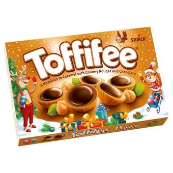 Topaz Toffifee orzech laskowy w karmelu kremie orzechowym i czekoladzie 125 g (15 sztuk) oferta