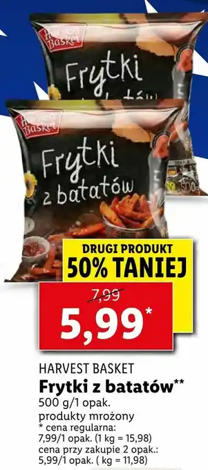 Lidl Frytki z batatów oferta