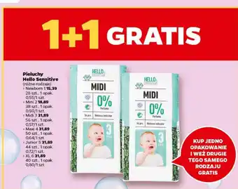 Netto Pieluchy Hello Sensitive 28-56szt. oferta