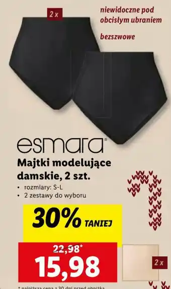 Lidl esmara Majtki modelujące damskie 2 szt. oferta